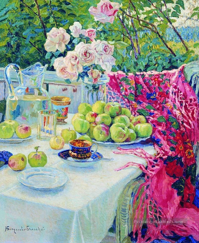 nature morte 1 Nikolay Bogdanov Belsky fleurs impressionnisme Peintures à l'huile